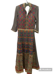 Pure Georgette Gown With Heavy Embroidery