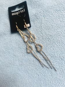 Double heart earrings
