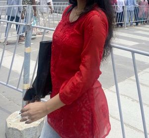Red Short Kurti
