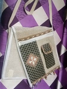 A Slingbag Made Up Of Jute