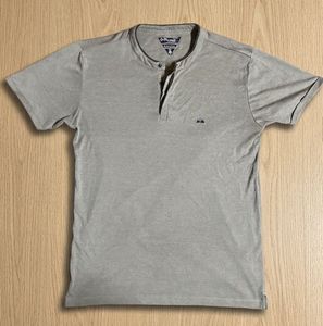 Men's Grey Henley T-Shirt