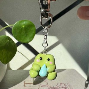 Clay Frog Keychains 🐸🩷