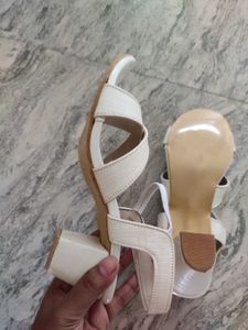 Women's White Strappy Sandals