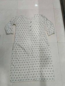White Printed Kurta