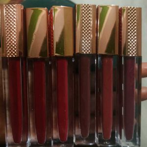 Set of 6 Velvet Matte Lipsticks