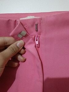 Chic Pink Flared Trousers