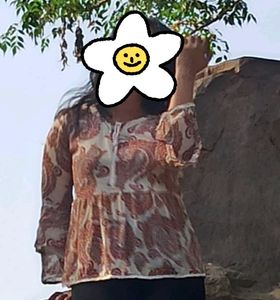 Empire Top In Rust Color (Women)
