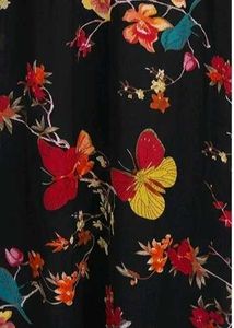 Black Flowy Floral Maxi Dress