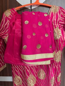 Pink Patiala Suit with Dupatta