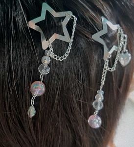 Star & Heart Dangle Hair Clips