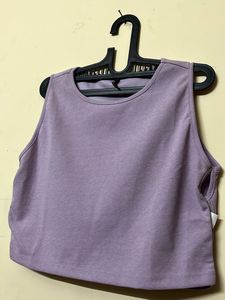 Lavender Crop Tank Top