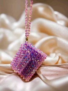 Purple Bead Wallet