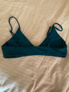 Teal Triangle Bikini Top