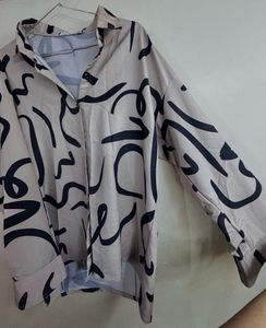 Stylish Abstract Print Shirt and Pants Set
