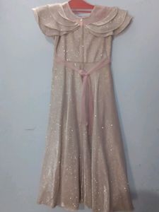 Glitter Gown For Girls With CanCan Shown In Pictur