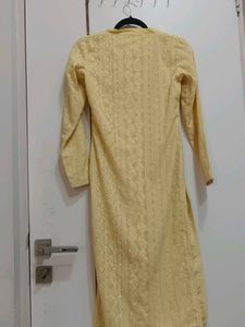 Elegant Yellow Embroidered Kurta