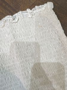 White Smocked Tube Top