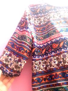 Boho Paisley Jaipuri Print Top💜