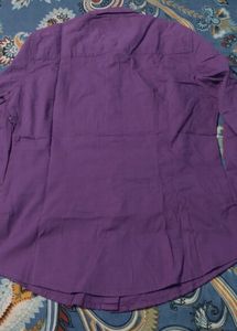 full sleeve purple shirt for women 💜