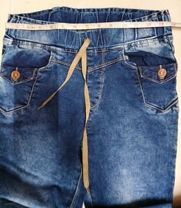 Blue Denim Jogger Jeans