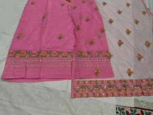 Pink Embroidered Salwar Suit