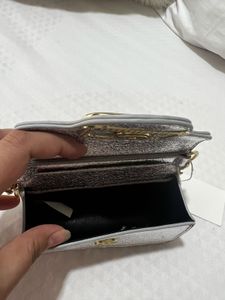 Valentino inspired  Metallic Clutch Bag