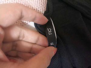 Branded Black pleated Shrug