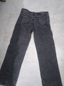 Classic Black Washed Denim Jeans
