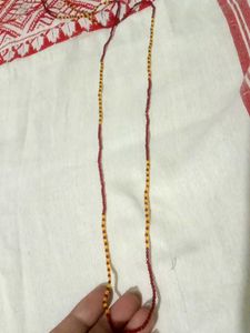 Red and yellow Beaded Necklace