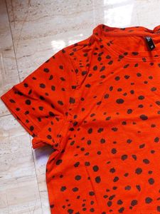 Vibrant Polka Dot Print T-Shirt