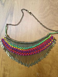 Boho Beaded Statement Necklace