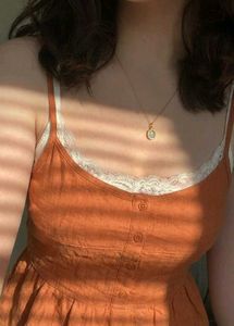 🧡🪩 Y2K vintage Orange Button-Up Cami Top 🪩🧡