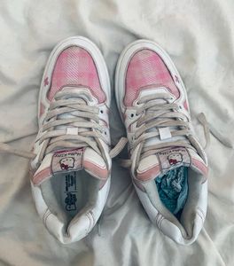 Hello Kitty Pink Plaid Sneakers