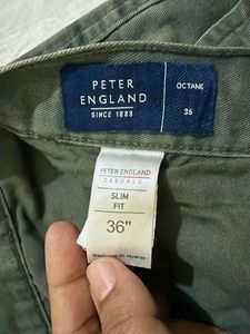 Peter England Slim Fit Chinos - Size 36
