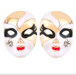 Unique Masquerade Face Earrings