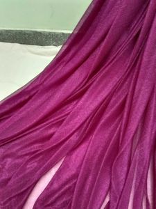 Elegant Purple saree with blouse material