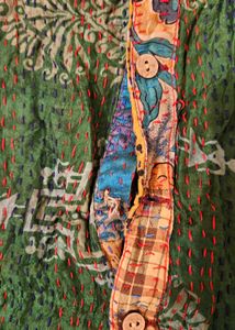 Reversible Kantha Quilted Colorful Top