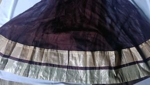 brown rich embroidery gown