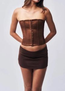 Chic Brown Mini Skirt