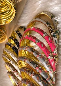 Set of Designer Enamel Bangles (Price for 1)