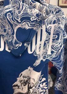 Men's Blue Graphic Hoodie