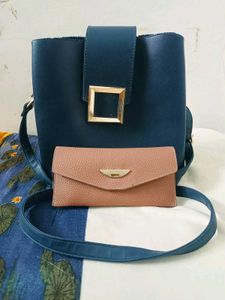 Combo Of Sling Bag And Wallet