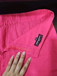 Indibelle Pink Plus Size Kurta Set XxL