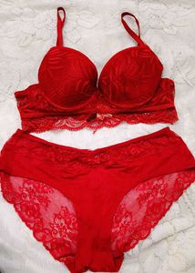Red Lace Lingerie Set