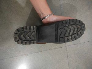 Chunky Heel Combat Boots