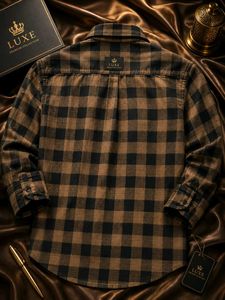 Men's Plaid Button-Up Shirt