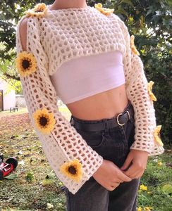 Crochet Flower Shrug