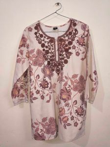 UPARNA embroidered chikankari short kurti