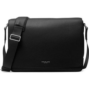 Michael Kors Black Leather Messenger Bag