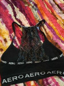 AERO Black Lace Bralette